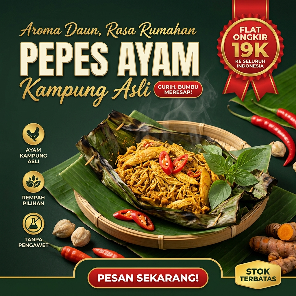 Pepes Ayam Kampung